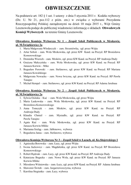 Wybory-Prezydenta-Rp-2015-Obwieszczenie-Powolanie-Okw.Pdf