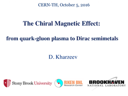 The Chiral Magnetic Effect: from Quark-Gluon Plasma to Dirac Semimetals