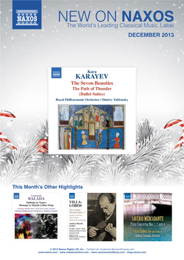 New on Naxos | December 2013