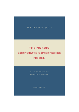 The Nordic Corporate Governance Model