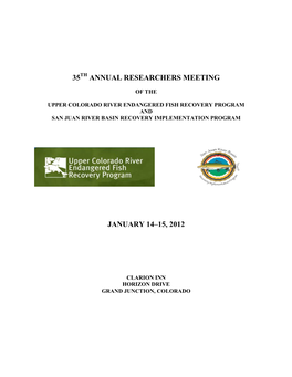 31St Annual Researchers Meeting