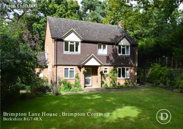Brimpton Lane House , Brimpton Common Price £650,000