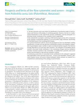 Prospects and Limits of the Flow Cytometric Seed Screen Insights