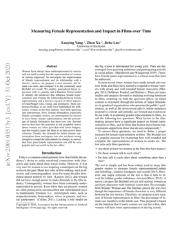 Measuring Female Representation and Impact in Films Over Time