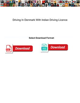 Driving in Denmark with Indian Driving Licence