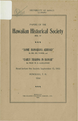 Hawaiian Historical Society NO