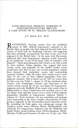 Long-Distance Migrant Workers in Nineteenth-Century Britain: a Case Study of St