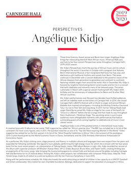 Angélique Kidjo