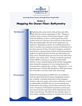 Mapping the Ocean Floor: Bathymetry