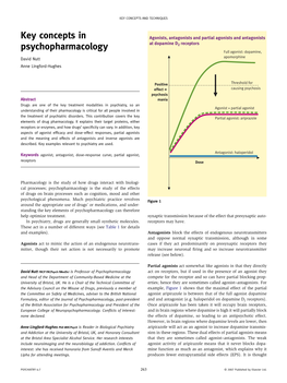 Key Concepts in Psychopharmacology