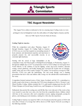 TSC August Newsletter