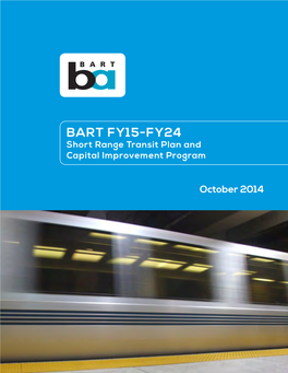BART FY15-FY24 Short Range Transit Plan and Capital Improvement Program