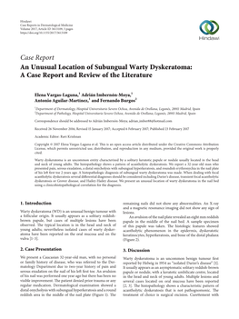 An Unusual Location of Subungual Warty Dyskeratoma: a Case Report and Review of the Literature