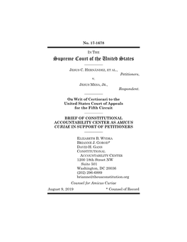 U.S. Sup. Ct. Amicus Brief