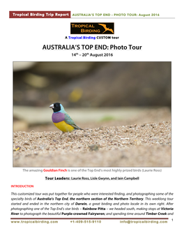 AUSTRALIA's TOP END: Photo Tour
