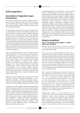 Online Appendix 1 Description of Vegetation Types Introduction