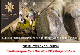 Superior Financial Returns from High-Grade Australian Gold Mines