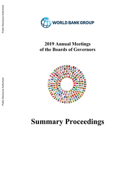 2019 Annual Meetings of the Boards of Governors