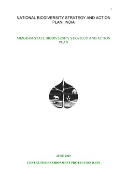 MIZORAM BSAP NODAL AGENCY : Centre for Environment Protection (CEP)
