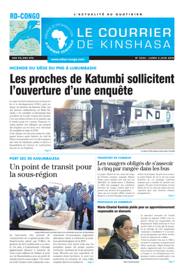 Les Proches De Katumbi Sollicitent L'ouverture D'une Enquête