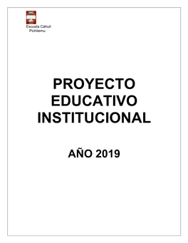 Proyecto Educativo Institucional