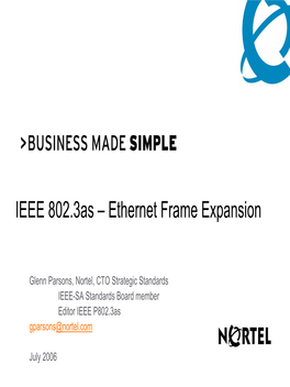 IEEE 802.3As – Ethernet Frame Expansion