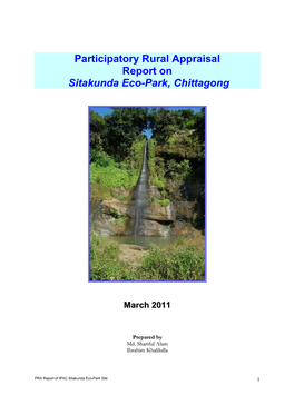 Participatory Rural Appraisal Report on Sitakunda Eco-Park, Chittagong