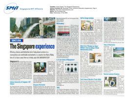 Going Global, the Singapore Experience