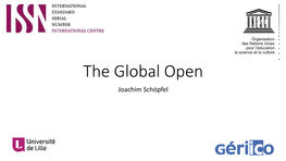 The Global Open Joachim Schöpfel Global South and Open Access