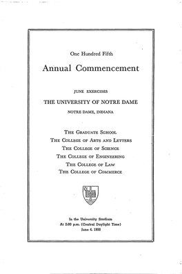 Annual Commencement