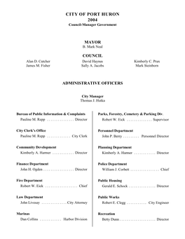 2004 City Council Minutes