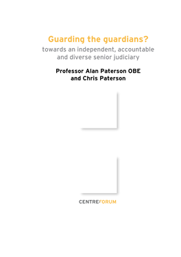 Guarding the Guardians? Towards an Independent, Accountable and Diverse Senior Judiciary