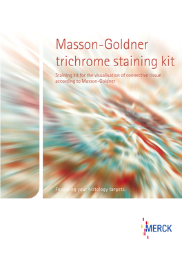 Masson-Goldner Trichrome Staining Kit Staining Kit for the Visualisation of Connective Tissue According to Masson-Goldner