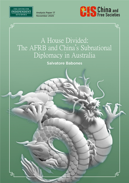 The AFRB and China's Subnational Diplomacy in Australia