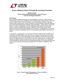 Know a Battery's State-Of-Charge by Counting Coulombs