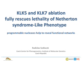 KLK5 and KLK7 Ablation Fully Rescues Lethality of Netherton Syndrome-Like Phenotype