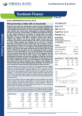 Sundaram Finance 20 May 2021