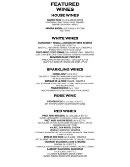 Featured Wines