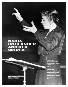 Nadia Boulanger and Her World