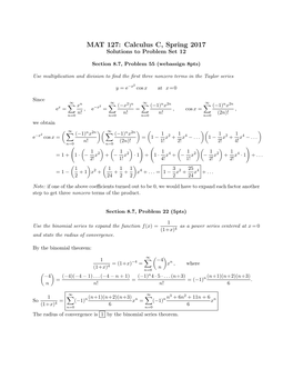 Solutions to Problem Set 12