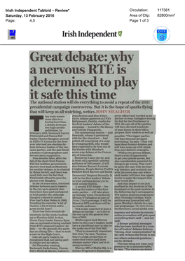 DIT's Harry Browne on the Great Election Debate