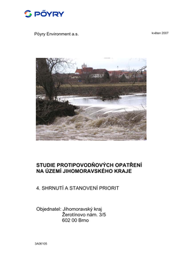 Studie Protipovodňových Opatření Na Území Jihomoravského Kraje