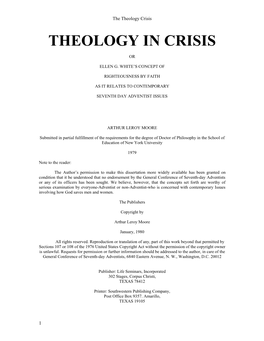 Theology in Crisis