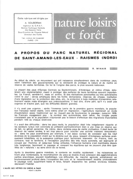 A Propos Du Parc Naturel Régional De Saint-Amand-Les-Eaux - Raismes (Nord)