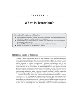 What Is Terrorism?