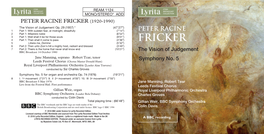 PETER RACINE FRICKER (1920-1990) Op