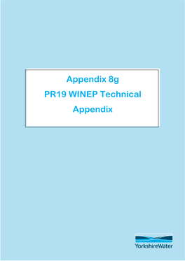 Appendix 8G PR19 WINEP Technical Appendix