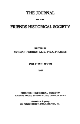 The Journal Friends Historical Society