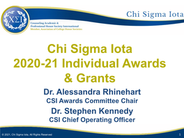 2021 CSI Awards Ceremony