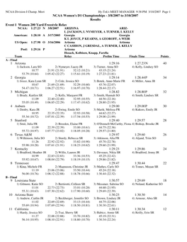 2007 Page 1 NCAA Women's D1 Championships - 3/8/2007 to 3/10/2007 Results